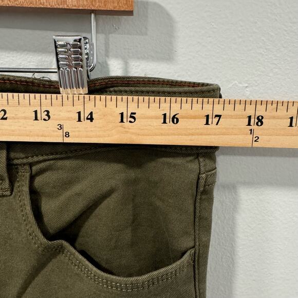 Eddie Bauer Modal Tencel Curvy Slim Straight Stretch Dark Green Jeans 14 - Picture 6 of 9